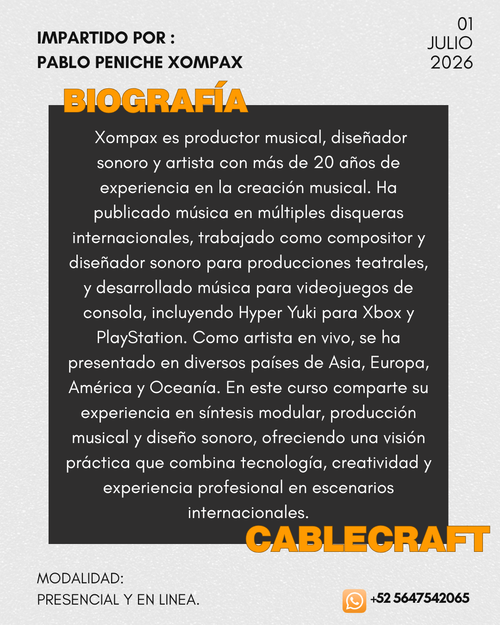 Taller: Manual para perder el miedo a la síntesis modular
